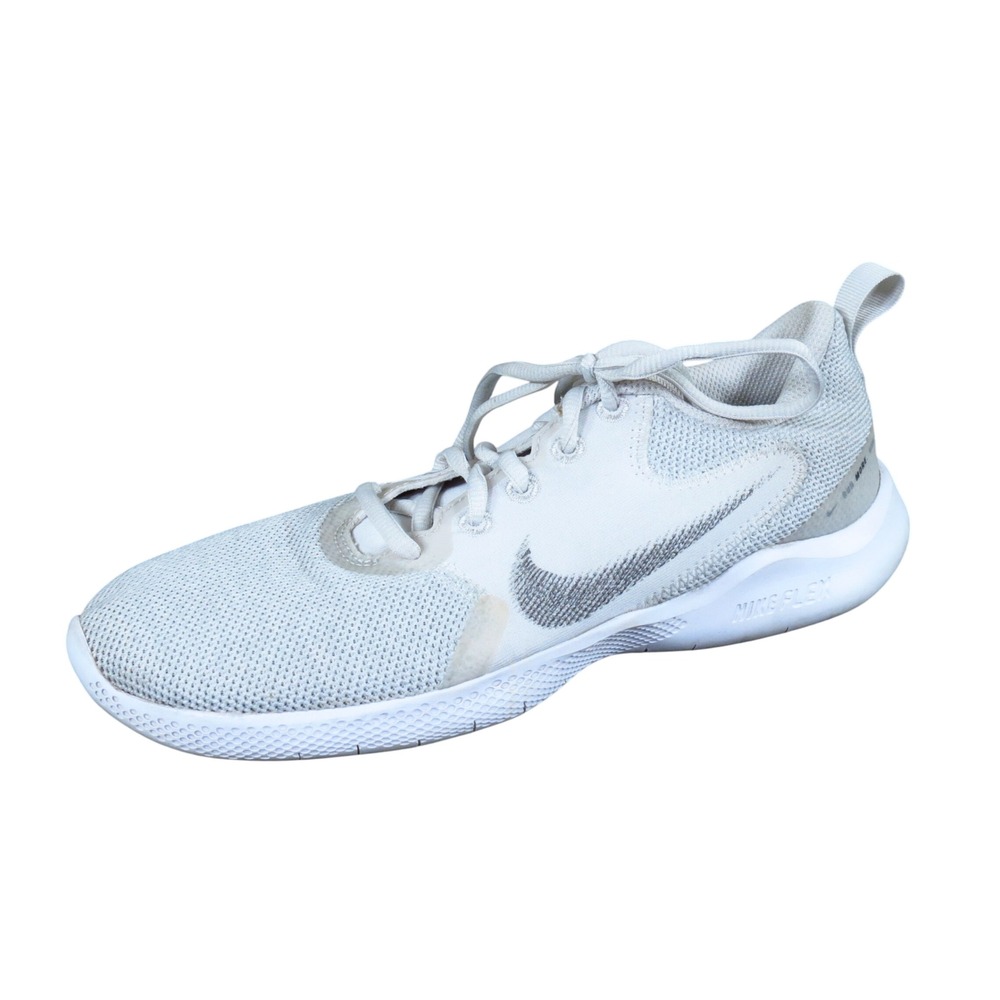 Nike Flex Experience Run 10 Womens Running Shoes Size 7.5 Athletic White Grey